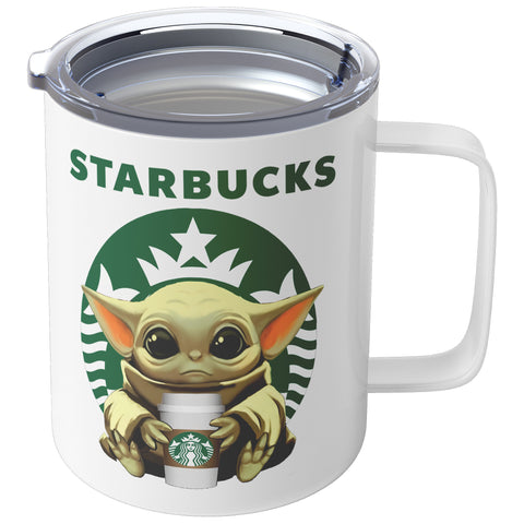 10 OZ INSULATED COFFEE MUG - STARBUCKS Baby Yoda