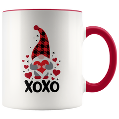 Valentines Day Gnome Mug XOXO Two-Toned Color Mug