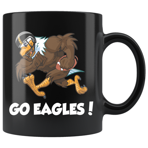 VnSupertramp Swoop Eagles Mascot Coffee Mug Fun Gift Black Coffee Mug -Fun Coffee Mug For Philadelphia Eagles Fans