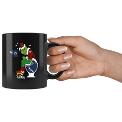 Grinch NFL Official Team Football San Fransisco 49ers Coffee Mug 11oz Black Grinch Funny Coffee Mug Gift