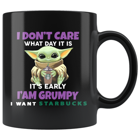 Yoda Grumpy Black Starbucks