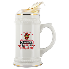 Tampa Bay Buccaneers Super Bowl LV Champs Beer Stein