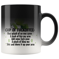 Grinch Cup Of Fuckoffee Magic Color Change Coffee Mug Great Office & Home 11oz Coffee Mug Gift