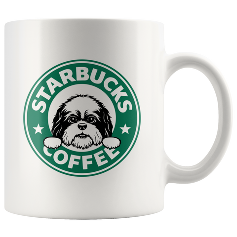 Shih Tzu Starbucks Coffee Funny Shih Tzu Coffee Mug|Starbucks Lover Gift Shih Tzu Dog Lover Gift Funny Dog Mug Birthday Gift