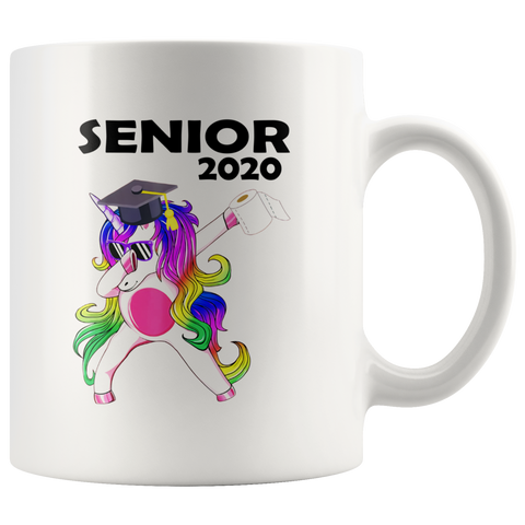 Senior 2020 Unicorn Toilet Paper Funny Coffee Mug Grad Gift|Class of 2020 Gift Ideas Unicorn Lovers Coffee Mug Gift