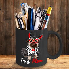 Cute Pug Coffee Mug Pug Mom Pug Lover Gift