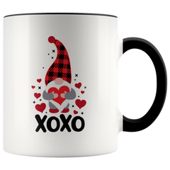 Valentines Day Gnome Mug XOXO Two-Toned Color Mug