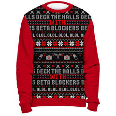 Christmas Deck The Halls Funny Red Ugly Christmas Sweater