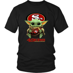 San Fransisco 49ERS Baby Yoda Star Wars Cute Yoda 49ERS Funny Yoda Unisex TShirt