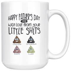 Dads Little Shits Mug (4 Kids)