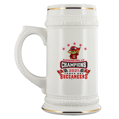 Tampa Bay Buccaneers Super Bowl LV Champs Beer Stein