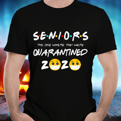 Seniors 2020 Friends T-Shirt Class of 2020 The One Where They Were Quarantined