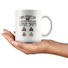 Dads Little Shits Mug (4 Kids)