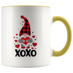 Valentines Day Gnome Mug XOXO Two-Toned Color Mug