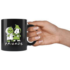 FRIENDS Grinch And Snoopy Baby Cute Funny Black Coffee Mug Gift