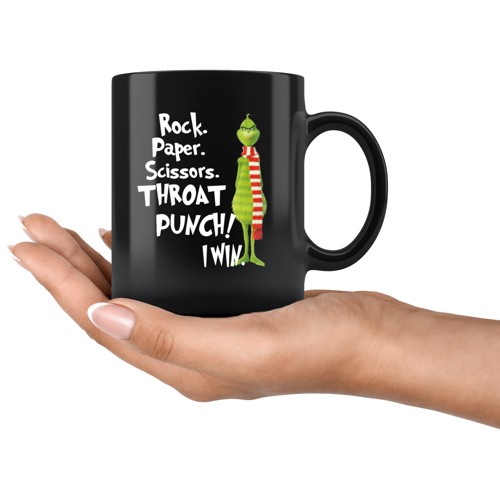 Best Funny Grinch Throat Punch Coffee Mug Adult Humor Large 15 Oz Gift Cup  Mug