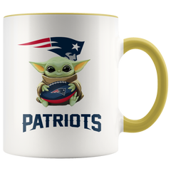 New England PATRIOTS Yoda Two Toned Coffee Mug Gift