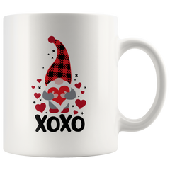 Valentines Day Gnome Mug XOXO Two-Toned Color Mug