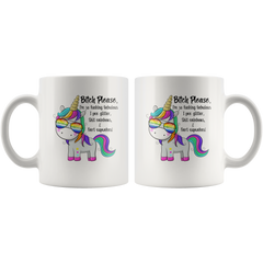 Unicorn Bitch Please, Im So Fcking Fabulous I Pee Glitter Unicorn Mug Coffee Mug Funny Gift