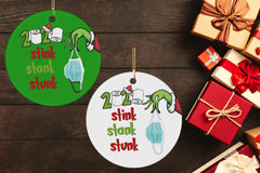 Grinch 2020 Stink Stank Stunk Funny 2020 Christmas Ornament Quarantine