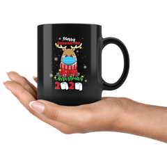 Funny Reindeer Merry Christmas Quarantine 2020 Mug