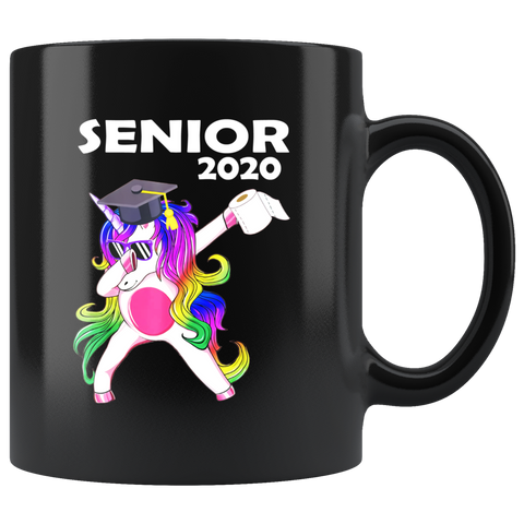 Senior 2020 Unicorn Toilet Paper Funny Coffee Mug|Class of 2020 Graduation Gift Ideas Unicorn Lovers Coffee Mug Gift
