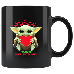 Valentines Day Mug Baby Yoda Yoda One For Me Funny Valentines Coffee Mug Gift