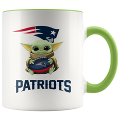 New England PATRIOTS Yoda Two Toned Coffee Mug Gift