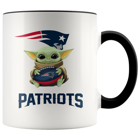 New England PATRIOTS Yoda Two Toned Coffee Mug Gift