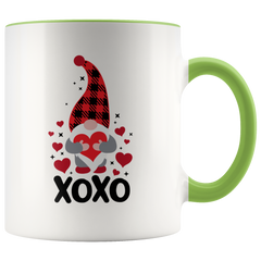 Valentines Day Gnome Mug XOXO Two-Toned Color Mug