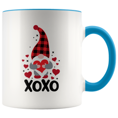 Valentines Day Gnome Mug XOXO Two-Toned Color Mug