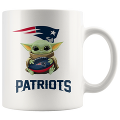 New England PATRIOTS Yoda Two Toned Coffee Mug Gift