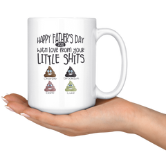 Dads Little Shits Mug (4 Kids)