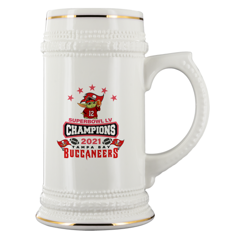 Tampa Bay Buccaneers Super Bowl LV Champs Beer Stein