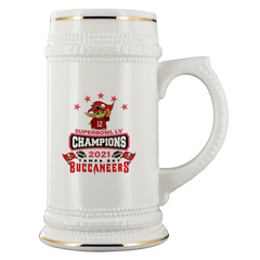 Tampa Bay Buccaneers Super Bowl LV Champs Beer Stein