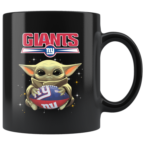 New York GIANTS Baby Yoda NFL Football Star Wars Team Yoda Funny GIANTS Coffee Mug Gift