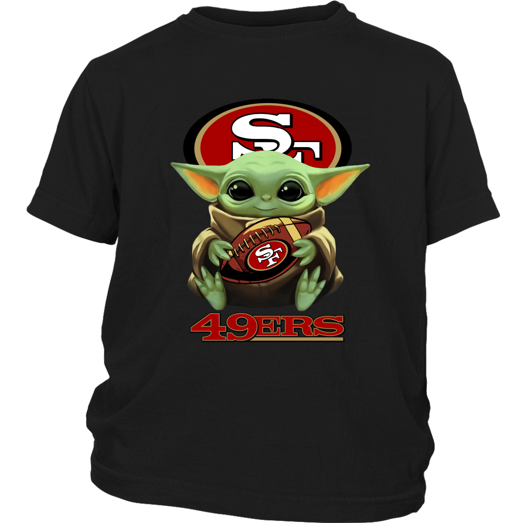 San Francisco 49ers T-Shirt Baby Yoda 49ers Gift - Personalized Gifts:  Family, Sports, Occasions, Trending