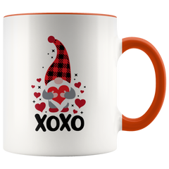 Valentines Day Gnome Mug XOXO Two-Toned Color Mug