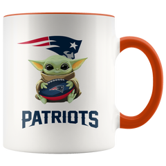 New England PATRIOTS Yoda Two Toned Coffee Mug Gift