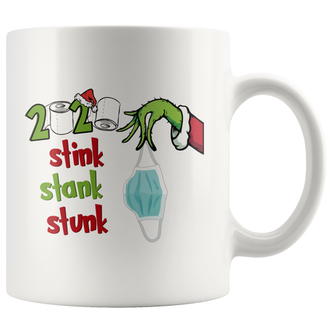 Grinch Stink Stank Stunk Mug - White