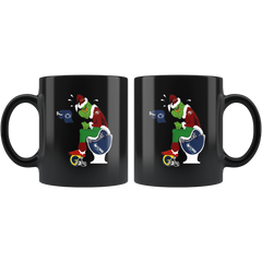 Grinch NFL Official Team Football San Fransisco 49ers Coffee Mug 11oz Black Grinch Funny Coffee Mug Gift